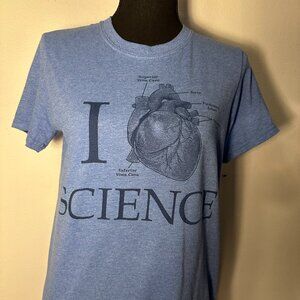 "I Heart Science" Graphic Tee - Perfect for Science Nerds